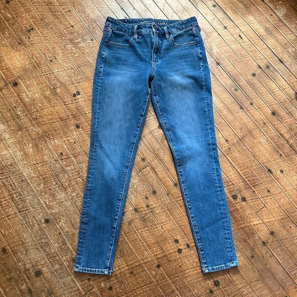 American Eagle distressed stretchy size 6 normcore jeggings - Picture 1 of 4
